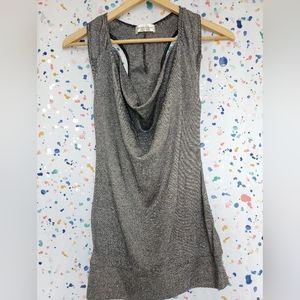 Oxford Circus shiny cowl neck tank top
